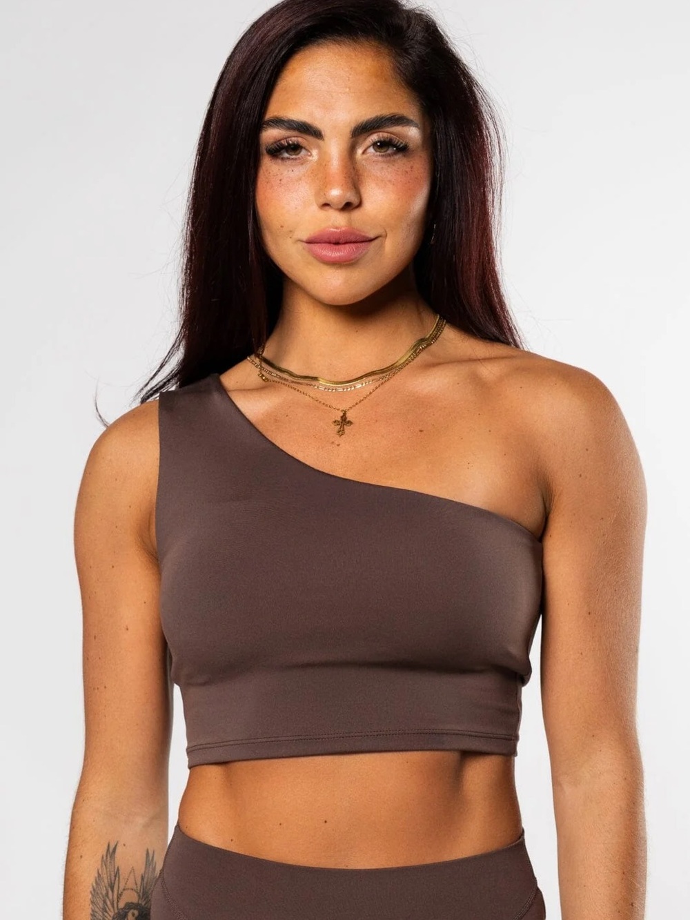 Paragon Reluna Single Shoulder Brami in ‘Teddy’ size S
